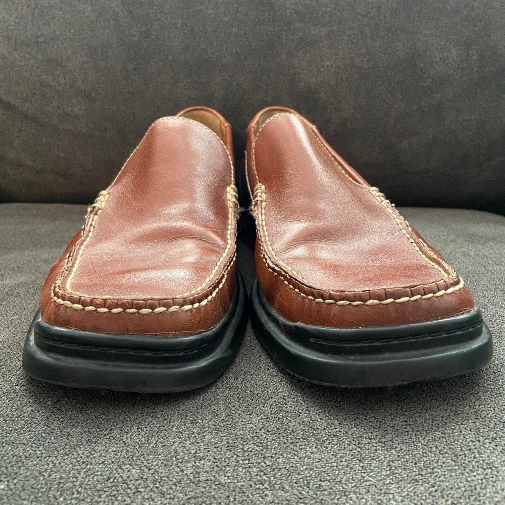 Cole Haan Air Santa Barbara Loafers Mens 10 Brown Leather Slip On Moccasin Toe